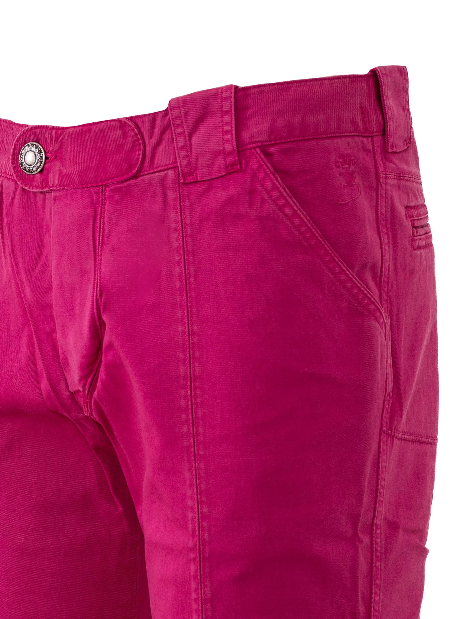 Pantaloni Barba Napoli in Cotone Magenta