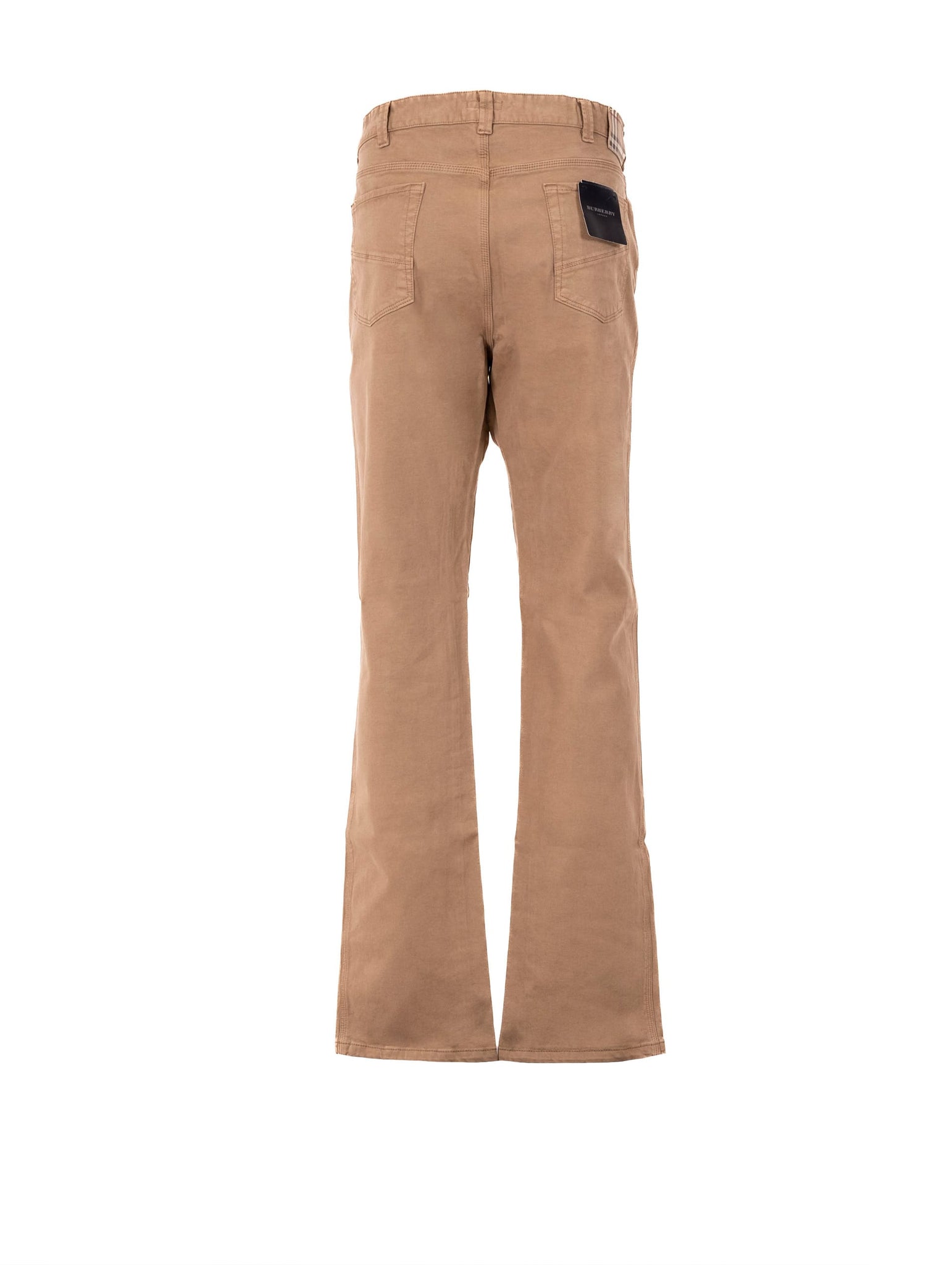 Pantalone Burberry in Cotone Beige