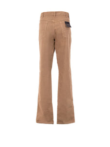 Pantalone Burberry in Cotone Nocciola