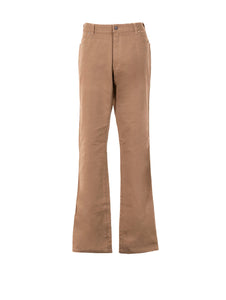 Pantalone Burberry in Cotone Nocciola