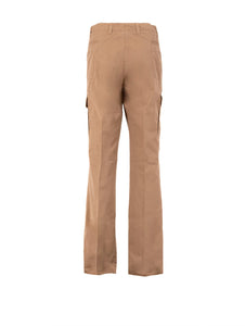 Pantalone Burberry in Cotone Cammello