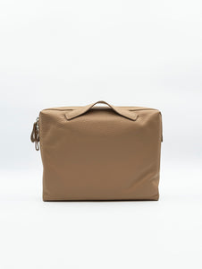 Borsa a Mano Orciani Soft in Pelle Beige