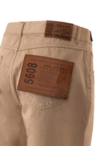 Pantalone Island in Cotone Beige