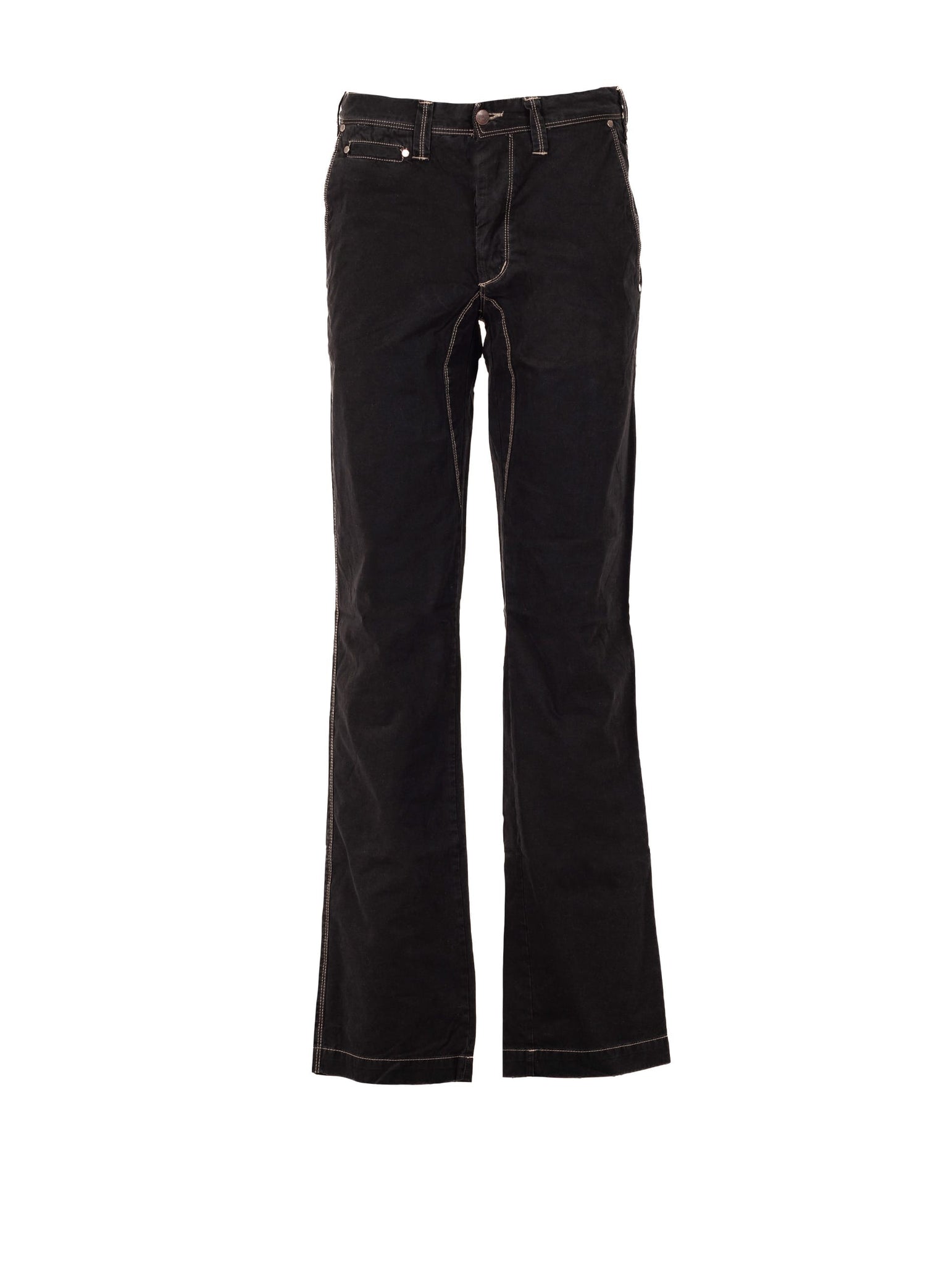 Pantalone Jaggy in Cotone con Rotture Nero