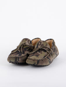 Driving Shoe Il Campago in Suede Camouflage