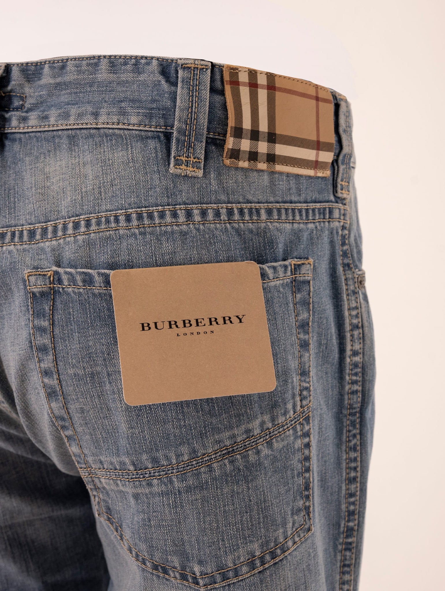 Jeans Burberry in Denim Delave Medio Four Stroke