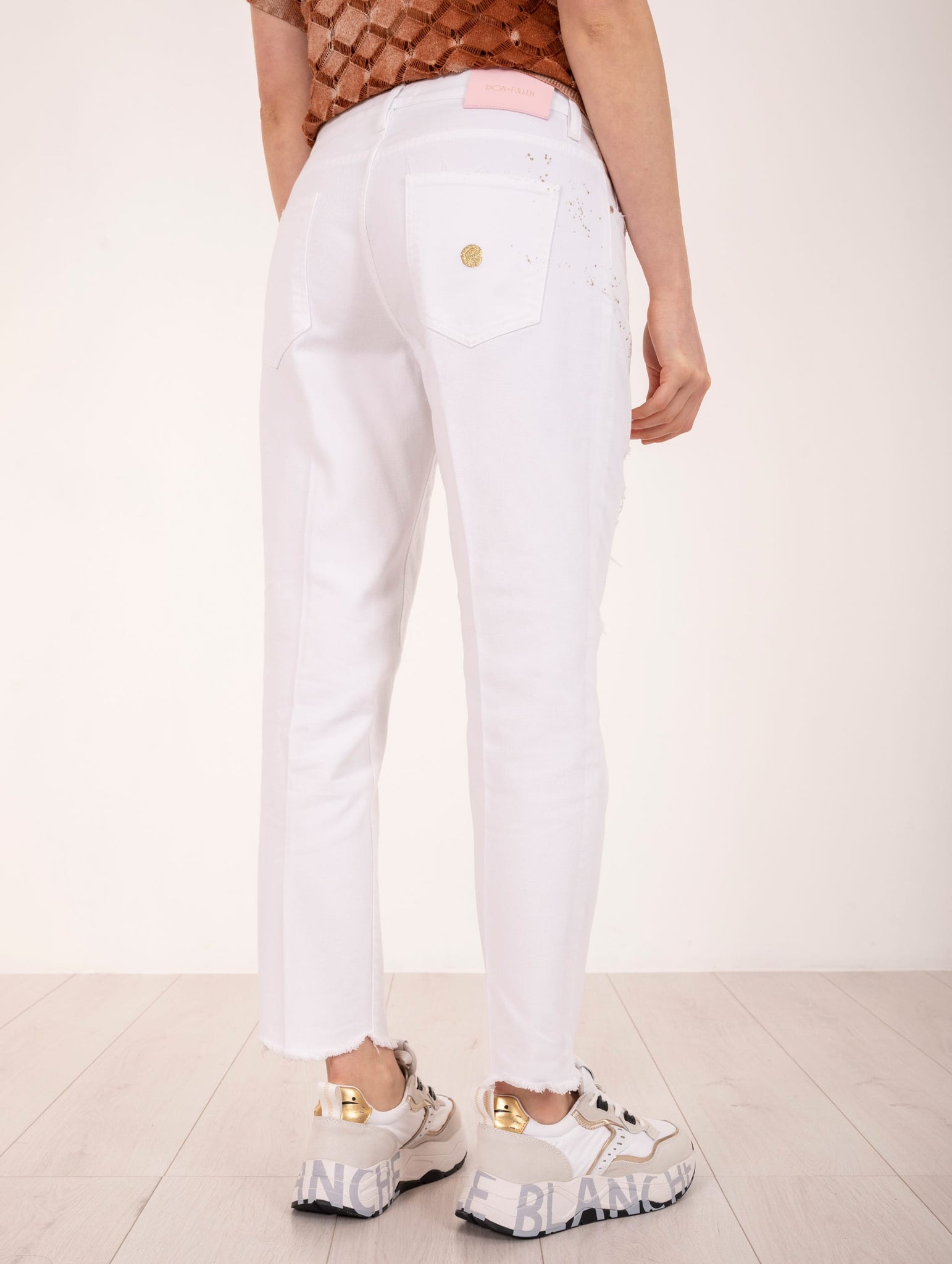 Jeans Marika Don The Fuller in Cotone Bianco