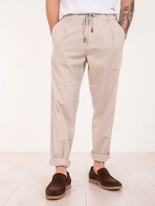 Pantalaccio Eleventy Milano in Lyocell e Cotone Beige