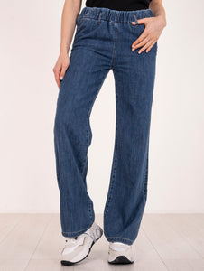 Jeans Wide Leg Zuta J-cube Denim Scuro