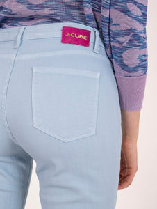 Pantalone Zampetta Amy J-cube in Cotone Celeste