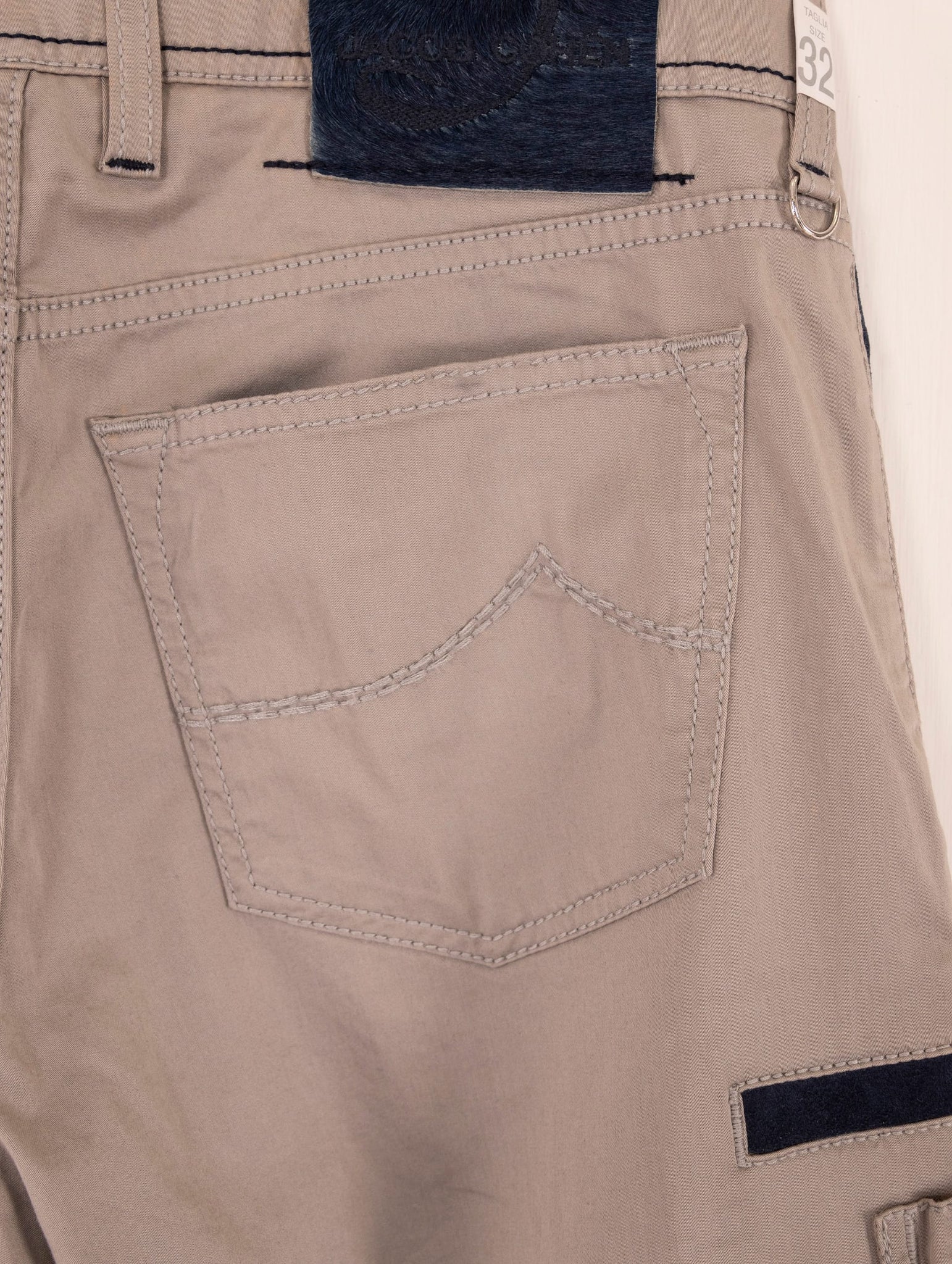 Pantalone Jacob Cohen in Cotone Grigio e Blu