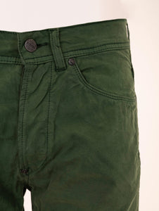 Pantalone Slim Jaggy in Cotone Verde