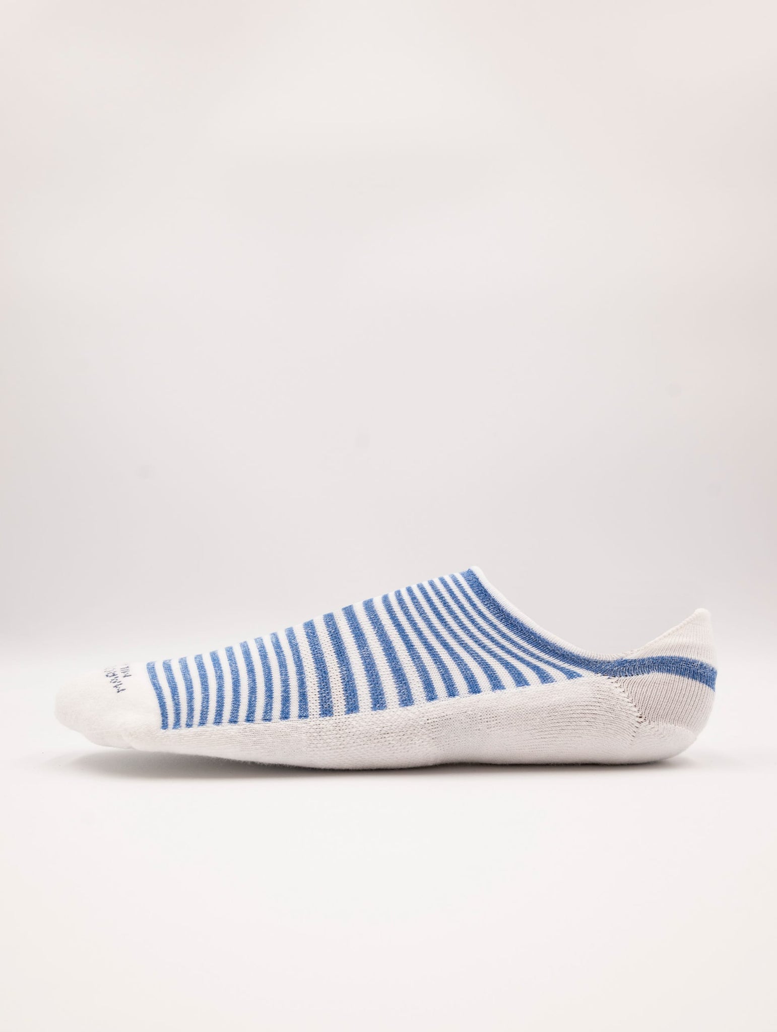 Fantasmini Marcoliani Invisible Sneaker in Cotone a Righe Bianco e Blu
