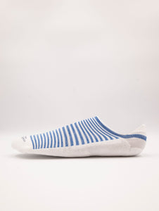 Fantasmini Marcoliani Invisible Sneaker in Cotone a Righe Bianco e Blu