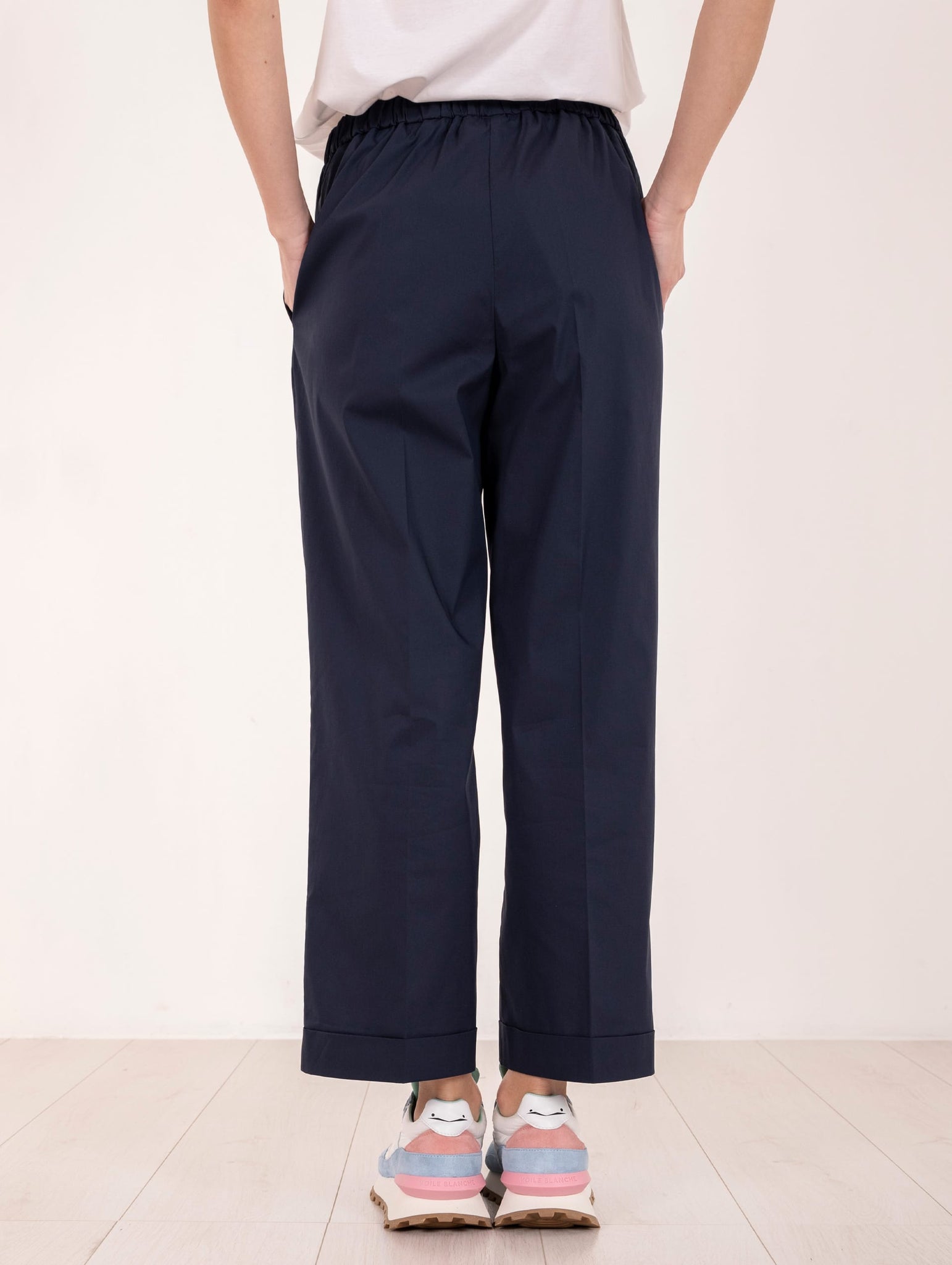 Pantalone Meimeij in Cotone Navy