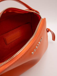 Mini Bag Chéri Vanity in Pelle Liscia Arancio