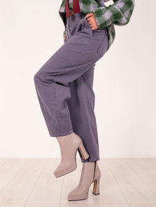 Pantalone Alessia Santi in Fustagno Viola