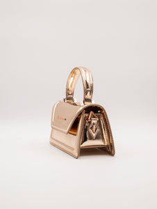 Mini Bag Elizabeth Alexander Smith in Eco Pelle Specchiata Bronzo