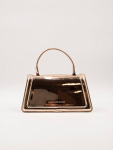 Mini Bag Elizabeth Alexander Smith in Eco Pelle Specchiata Bronzo