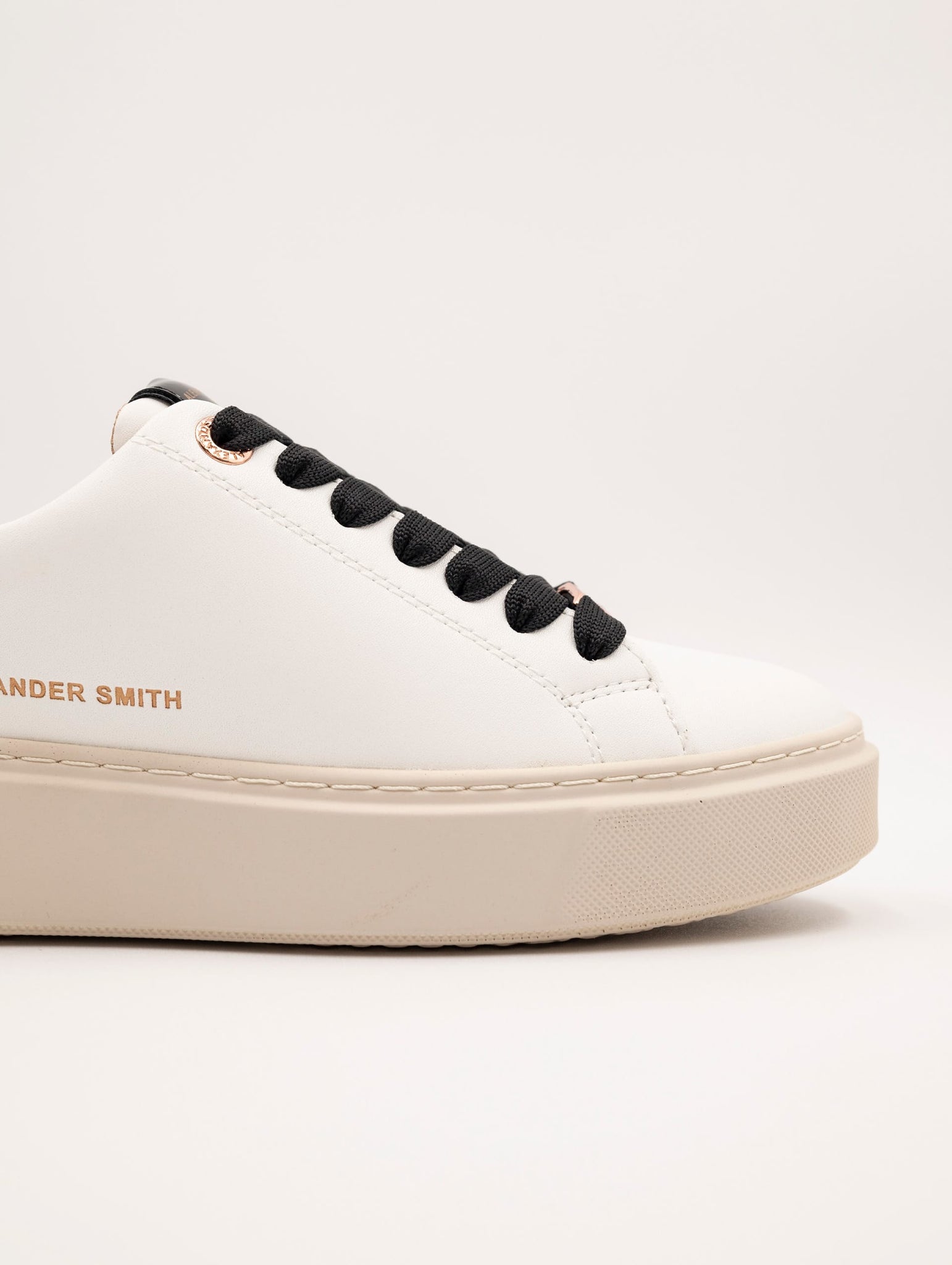 Sneakers London Alexander Smith in Pelle Bianca e Mac Sand