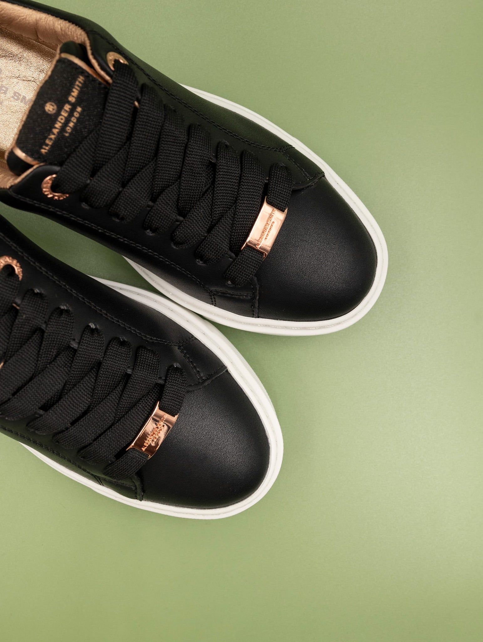 Sneakers London Alexander Smith in Pelle Nera