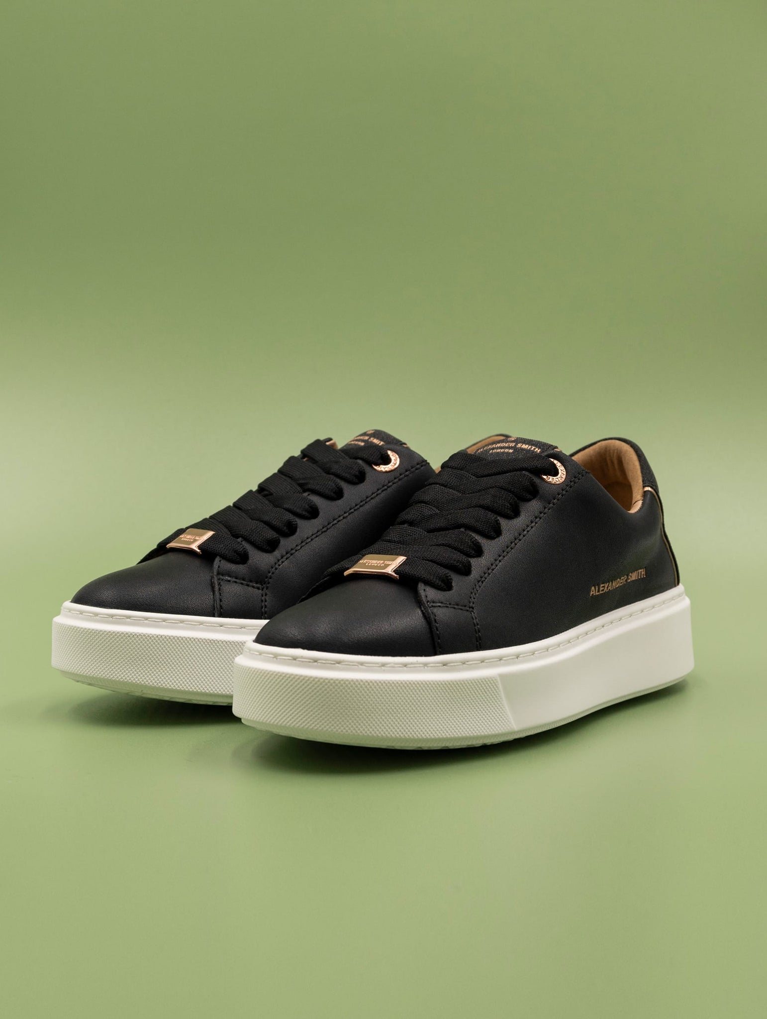 Sneakers London Alexander Smith in Pelle Nera