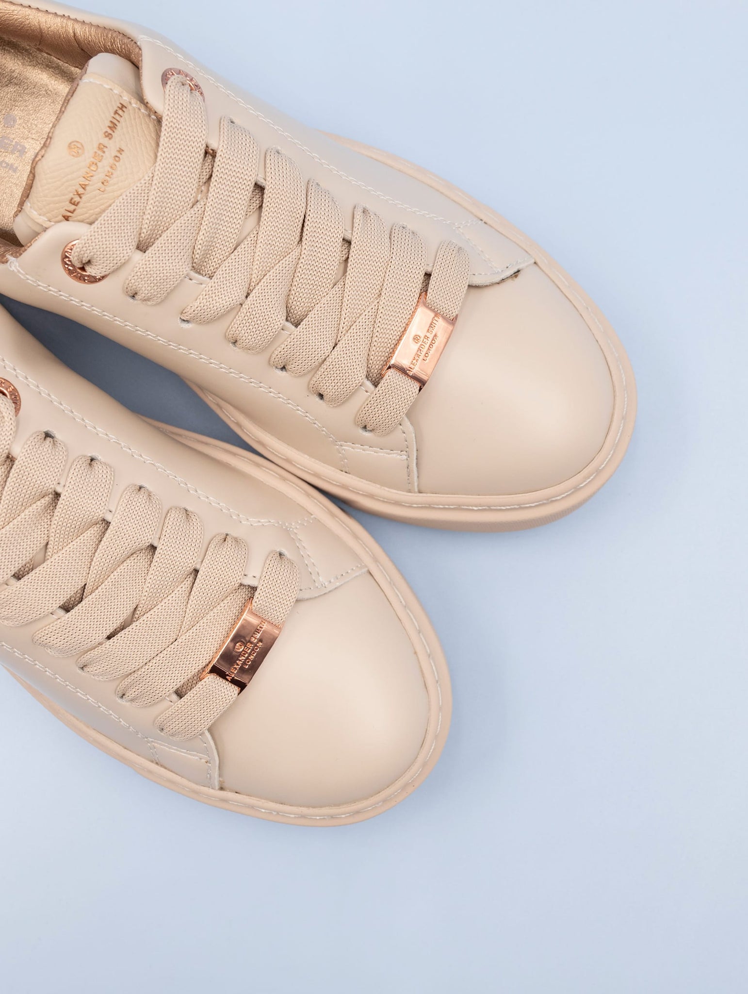 Sneakers London Alexander Smith in Pelle Beige