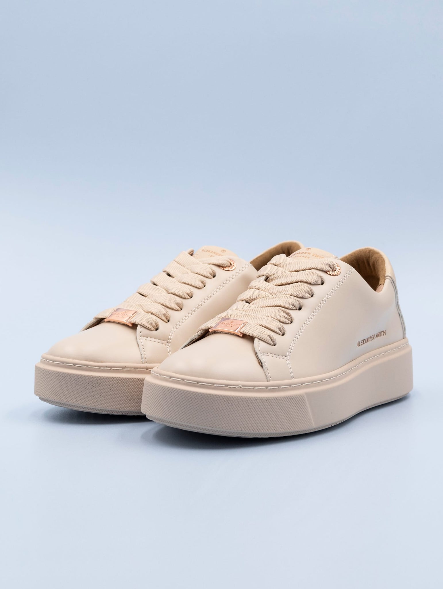 Sneakers London Alexander Smith in Pelle Beige