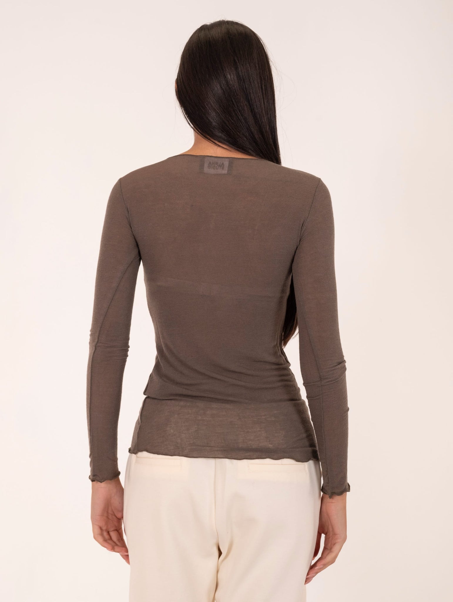 Maglia Alpha Studio in Garza Taupe