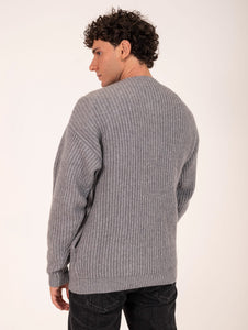 Bomber Con Zip Alpha Studio Grigio