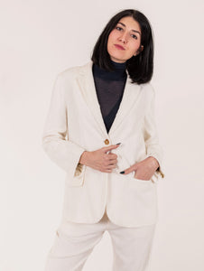 Blazer Alysi in Velluto a Coste Latte