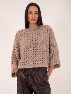 Pullover Diamante Antonelli in Alpaca Corda