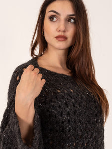 Pullover Diamante Antonelli in Alpaca Antracite