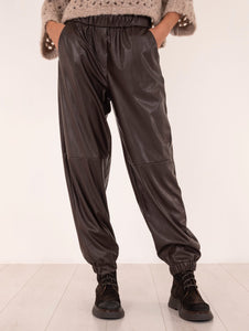 Pantalone Antonelli Firenze in Nappa Marrone