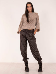 Pantalone Antonelli Firenze in Nappa Marrone