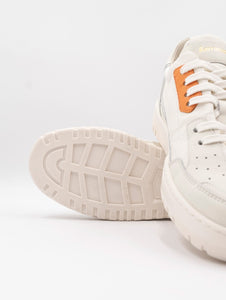 Sneakers Barracuda Earving in Vitello Bianco