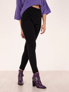 Leggins Brand Unique Punto Milano Nero