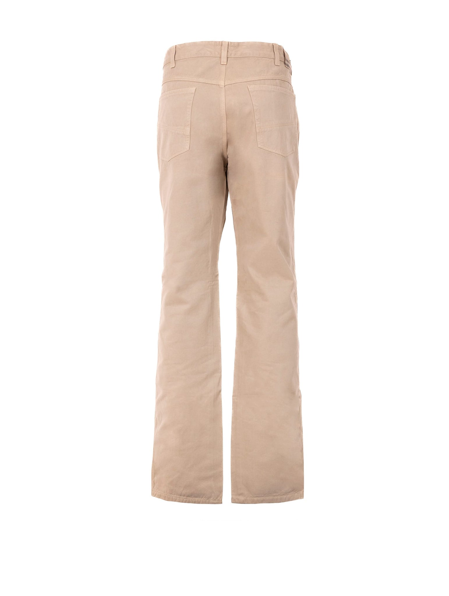 Pantalone Burberry in Cotone Beige