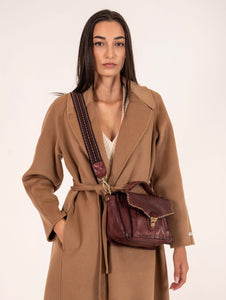 Sabot Platform Colors of California Cuciture Maxi in Suede Taupe