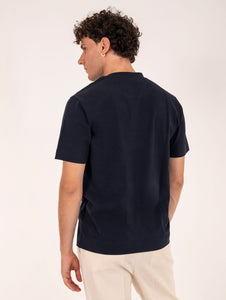 T-Shirt Circolo 1901 Raglan in Jersey Blu Notte