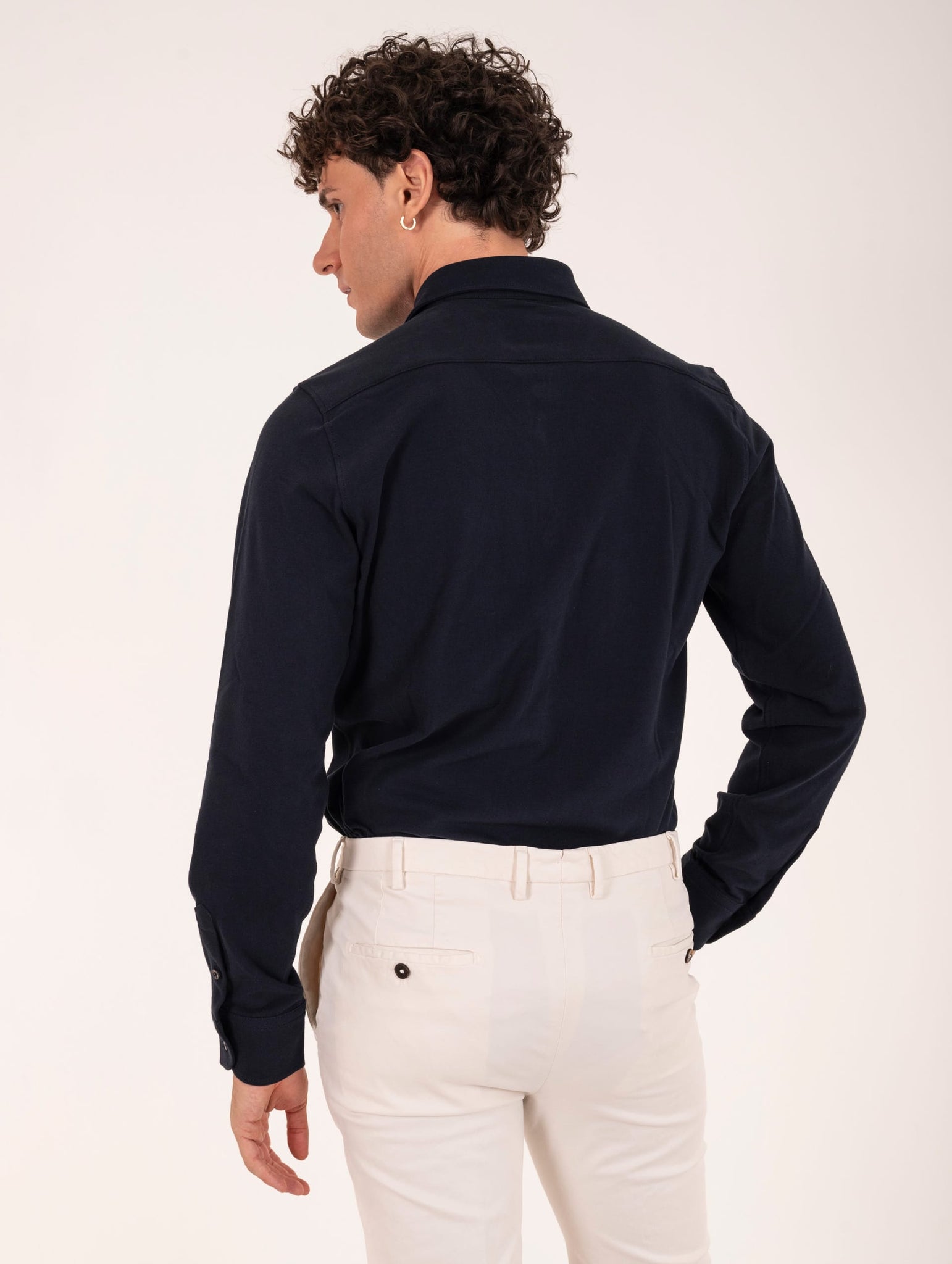 Camicia Circolo 1901 in Jersey Navy