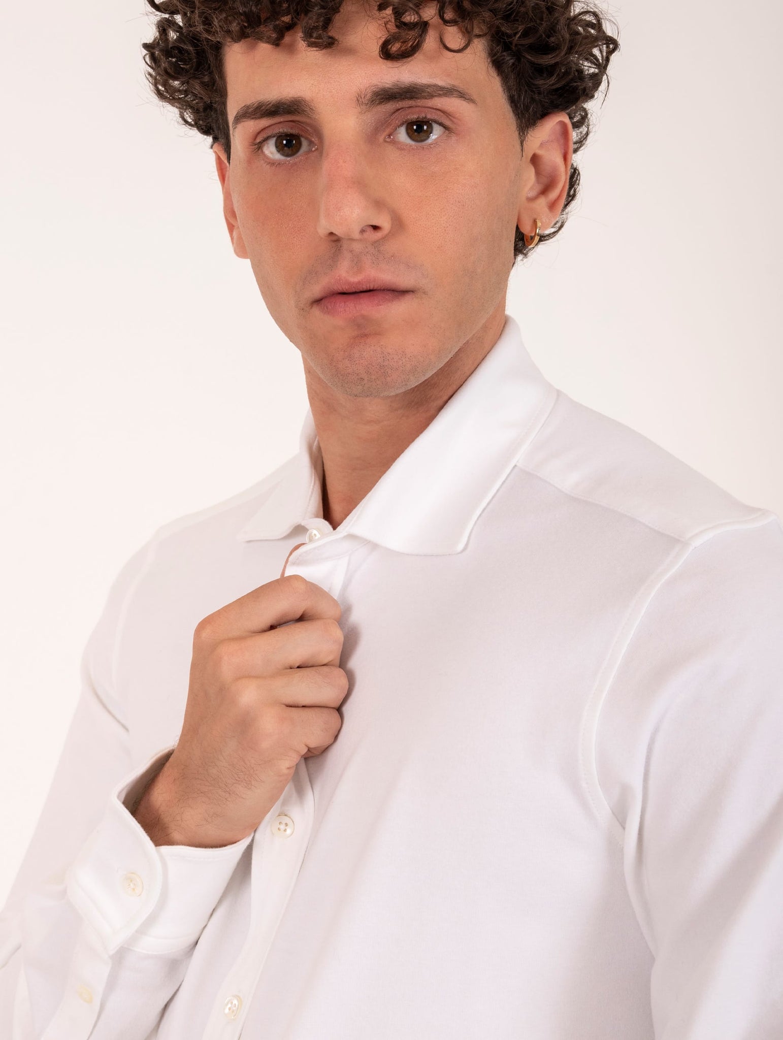 Camicia Circolo 1901 in Jersey Bianco