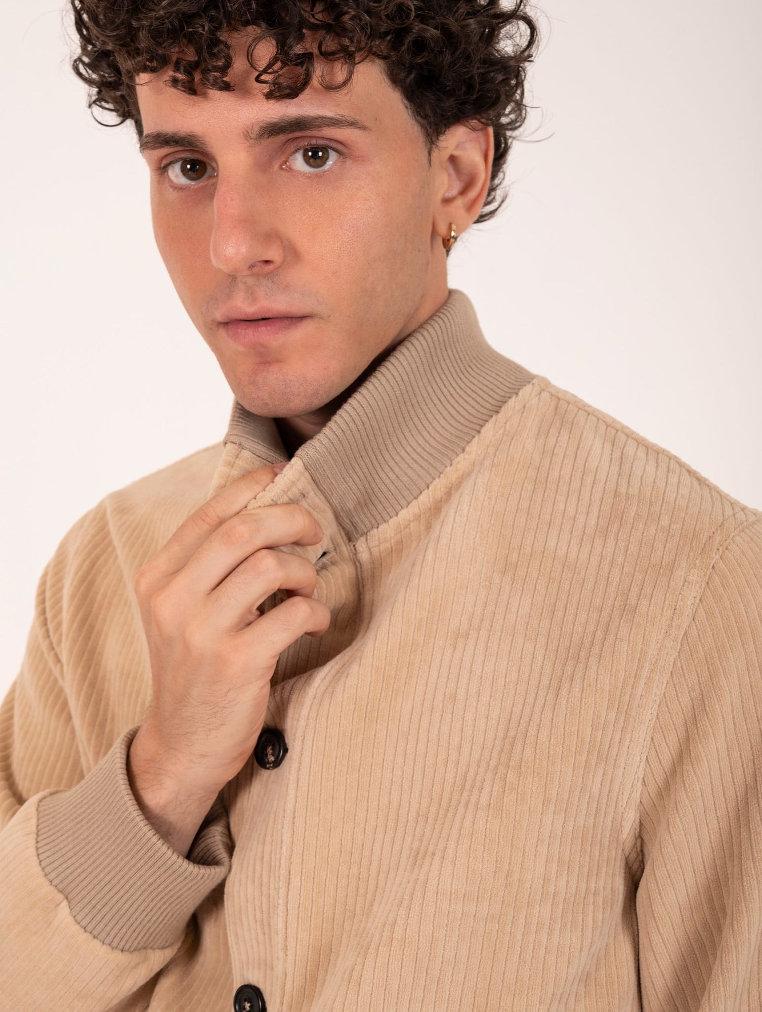 Bomber Valstar Circolo 1901 in Velluto a Coste Beige