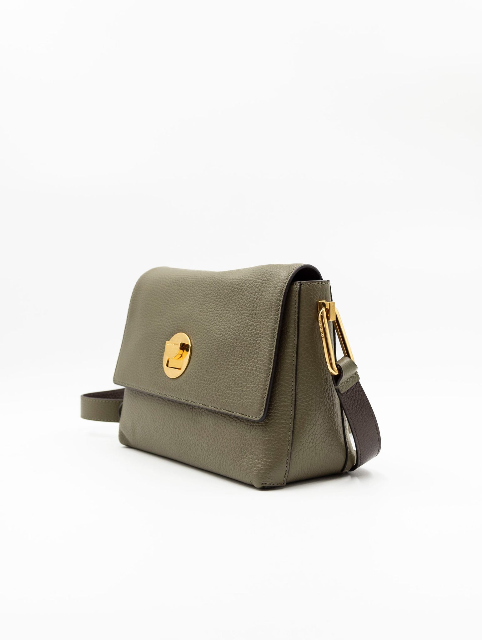 Borsa Coccinelle in Pelle Martellata Verde