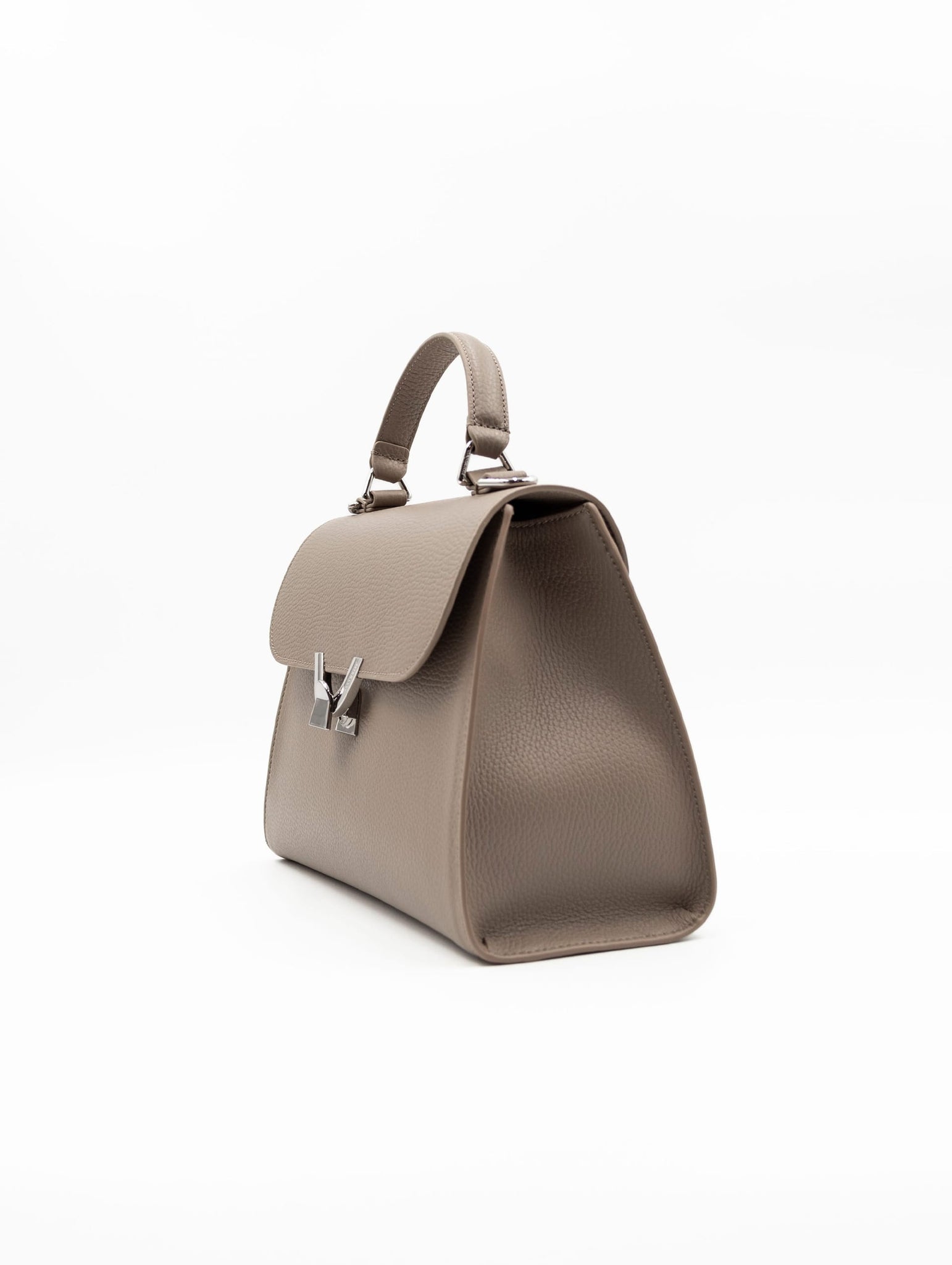 Borsa Dew Coccinelle in Pelle Martellata Taupe