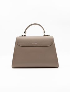 Borsa Dew Coccinelle in Pelle Martellata Taupe