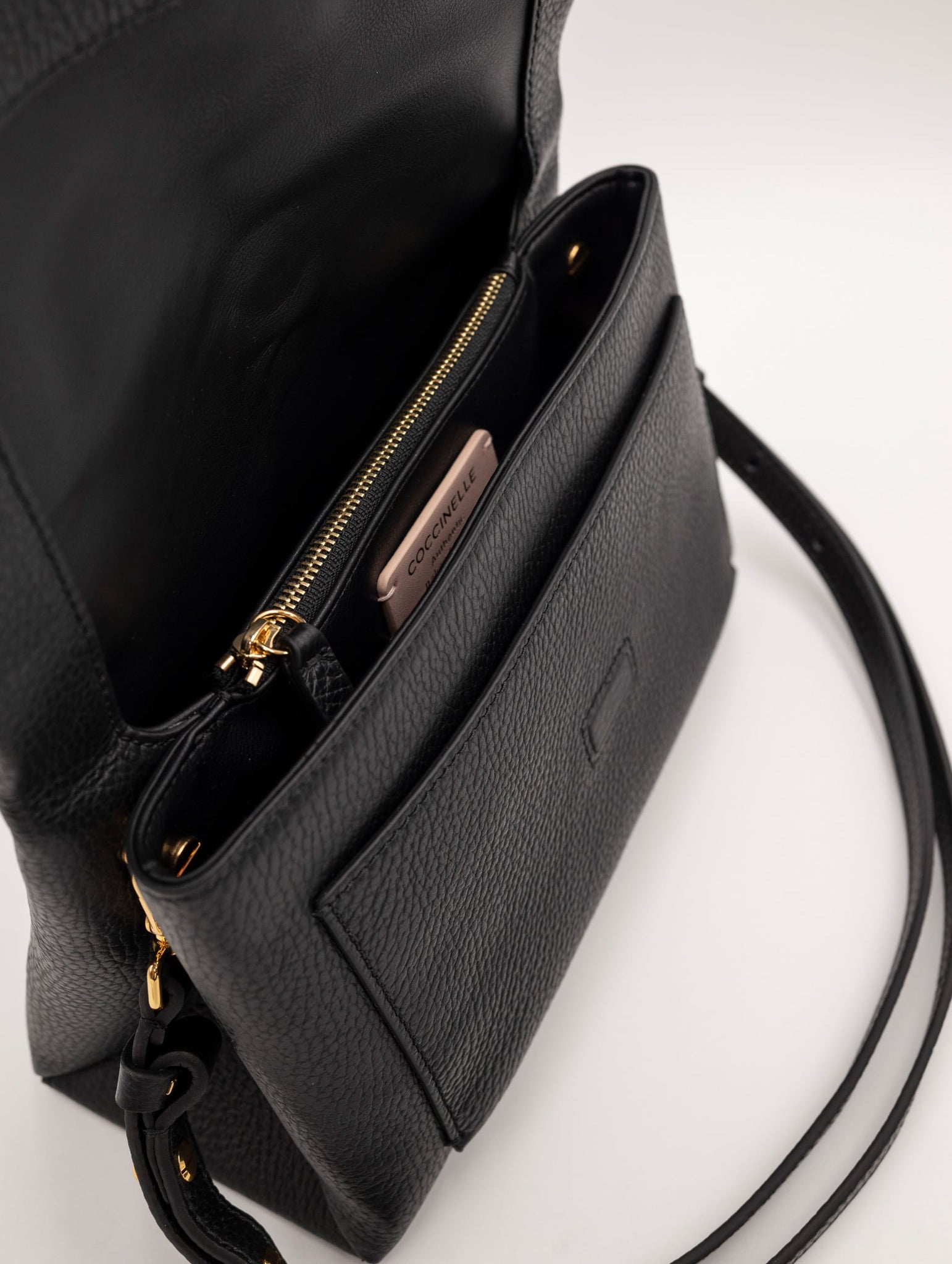 Borsa Dorian Coccinelle in Pelle Nera