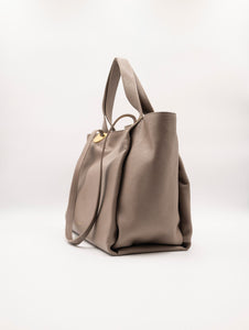 Borsa Oliver Coccinelle in Suede e Pelle Taupe