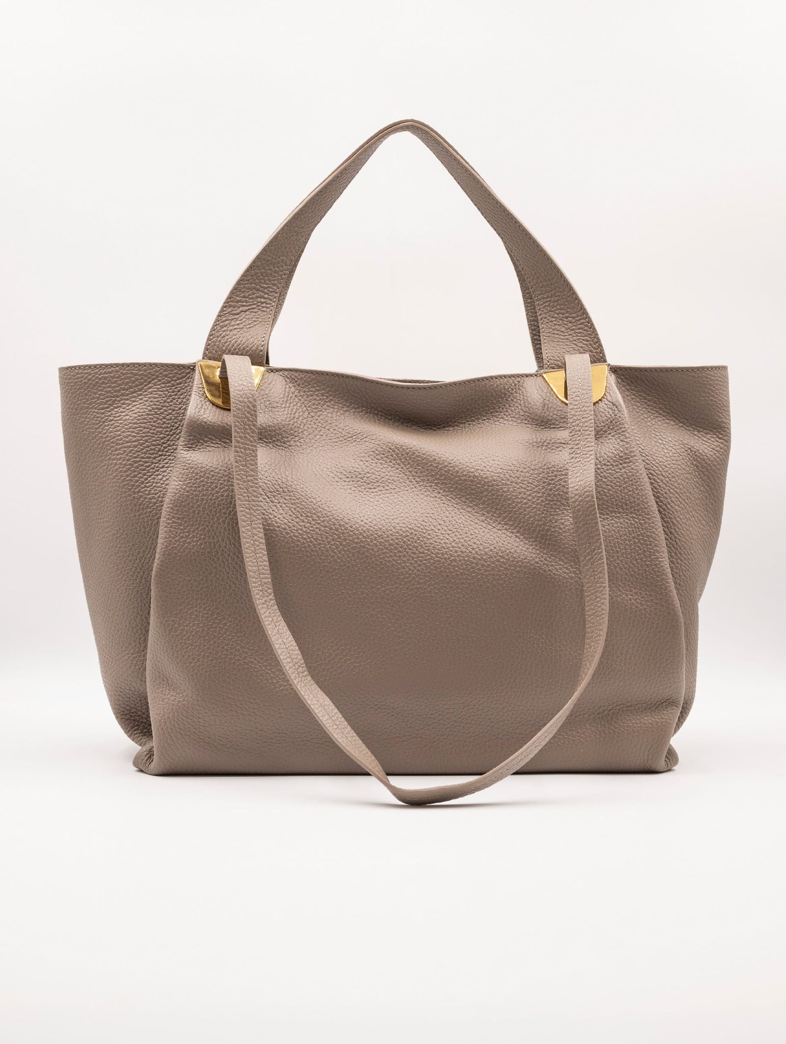 Borsa Oliver Coccinelle in Suede e Pelle Taupe