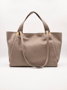 Borsa Oliver Coccinelle in Suede e Pelle Taupe